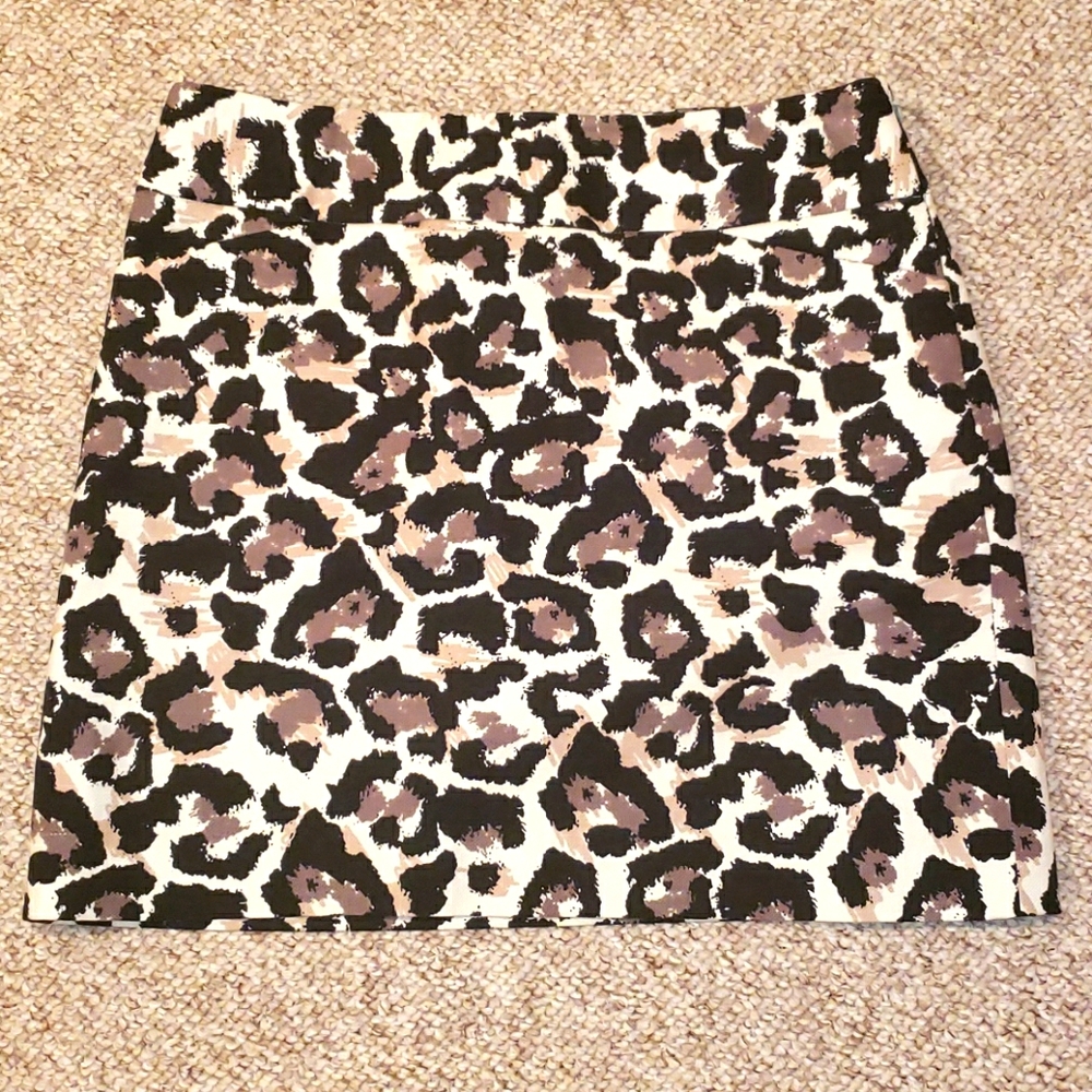💥 NWOT Ann Taylor leopard print skirt